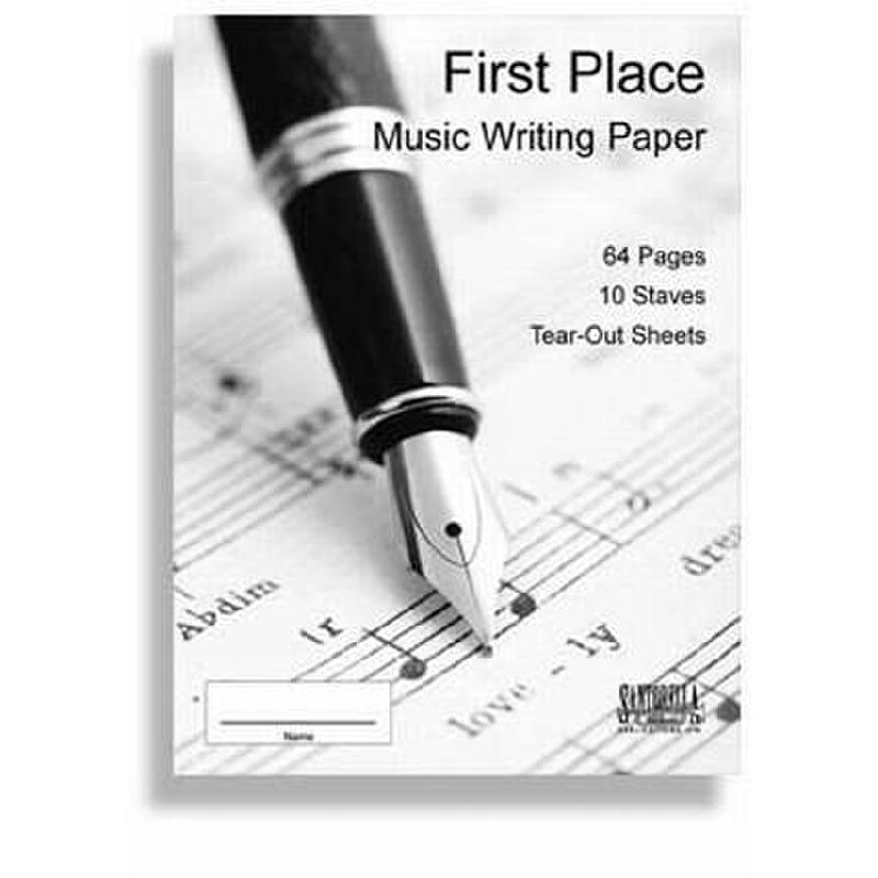 Titelbild für SANTOR -HM002 - FIRST PLACE - MUSIC WRITING PAPER - 64 BLATT - NOTENHEFT