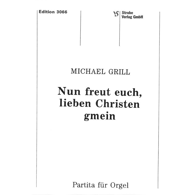 Titelbild für VS 3066 - NUN FREUT EUCH LIEBEN CHRISTEN GMEIN
