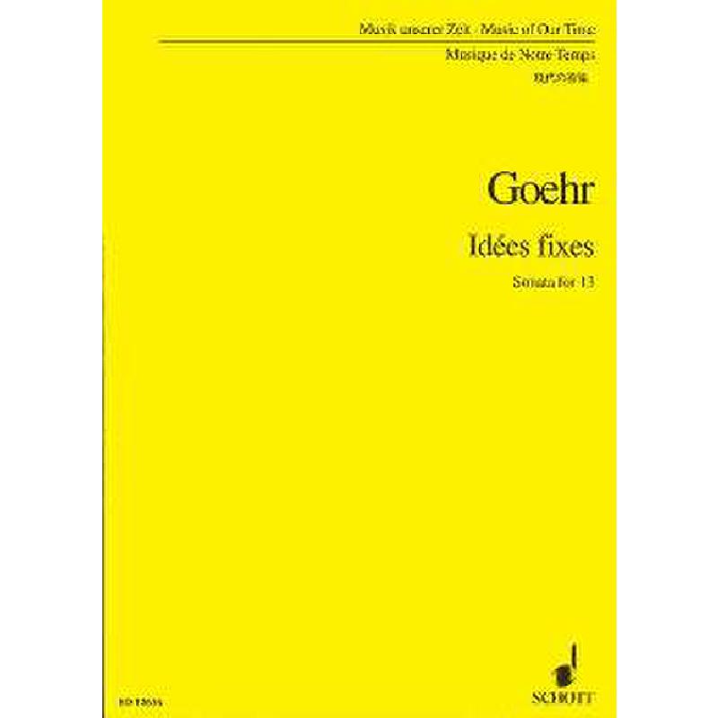 Titelbild für ED 12636 - IDEES FIXES - SONATA FOR 13