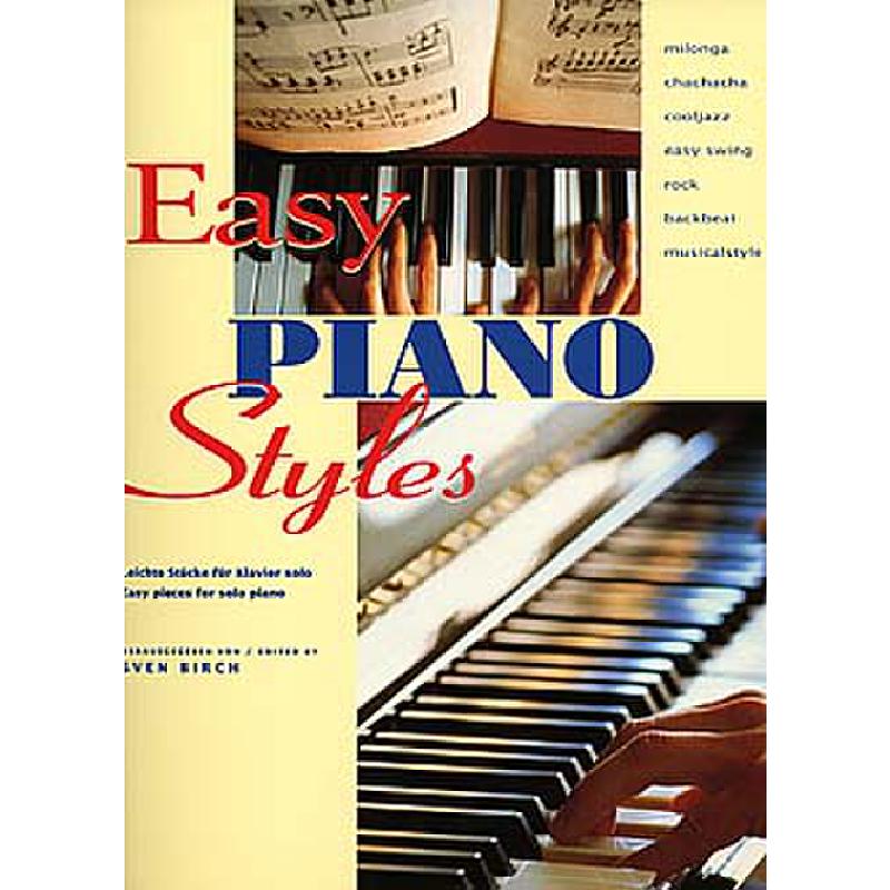 Titelbild für UE 30467 - EASY PIANO STYLES