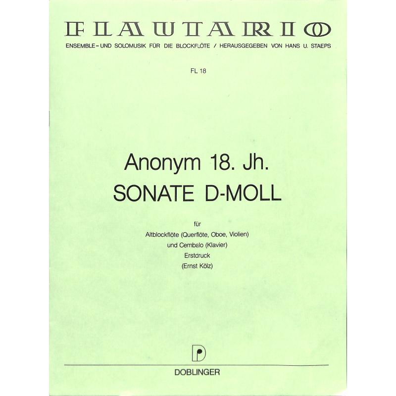 Titelbild für FL 18 - SONATE D-MOLL
