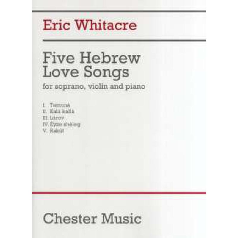 Titelbild für CH 75240 - 5 HEBREW LOVE SONGS