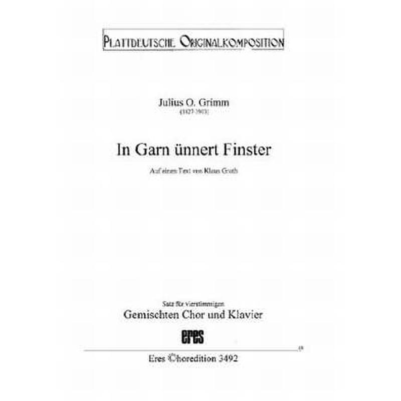 Titelbild für ERES 3492 - IN GARN UENNERT FINSTER