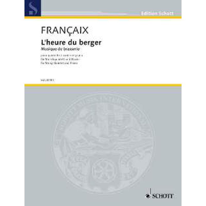 Titelbild für ED 20444 - L'HEURE DU BERGER - MUSIQUE DE BRASSERIE (1947)