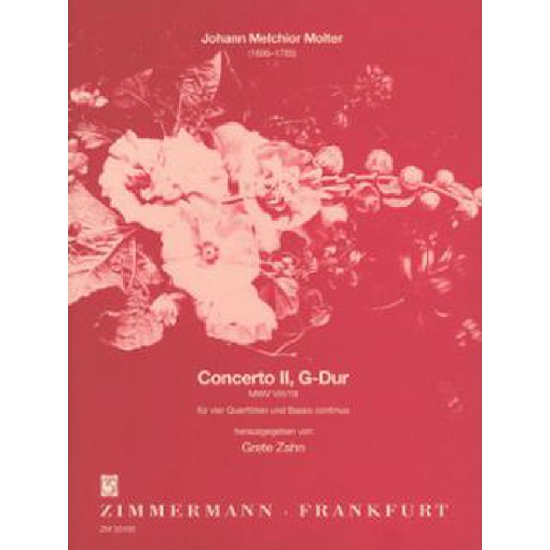 Titelbild für ZM 32400 - CONCERTO G-DUR MWV 8/19