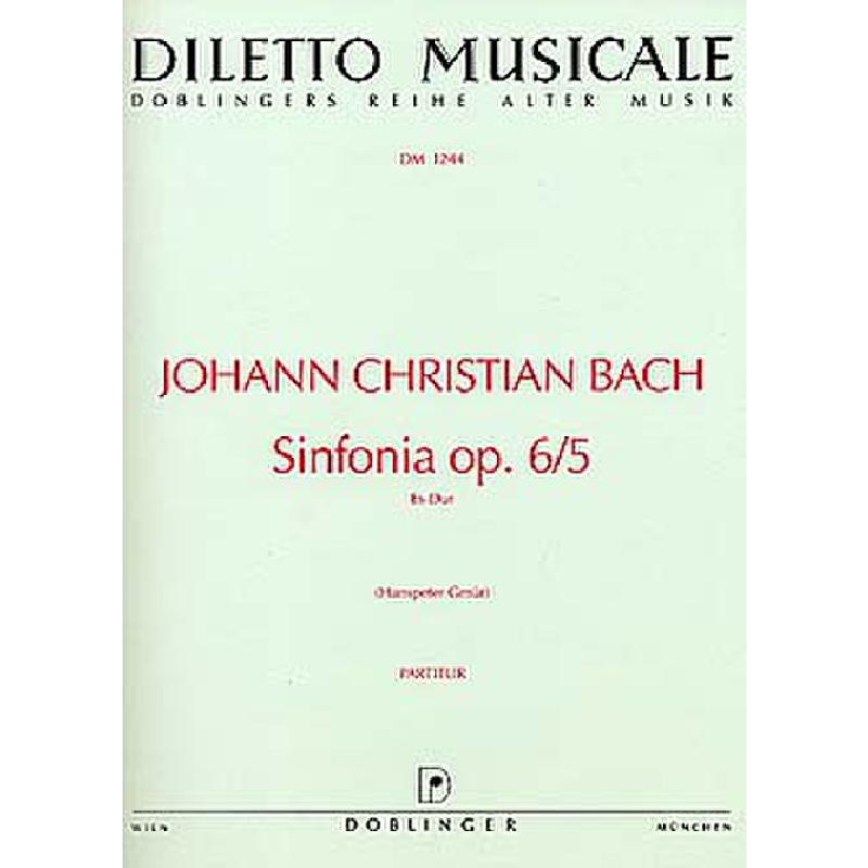 Titelbild für DM 1244-P - SINFONIA 5 ES-DUR OP 6/5