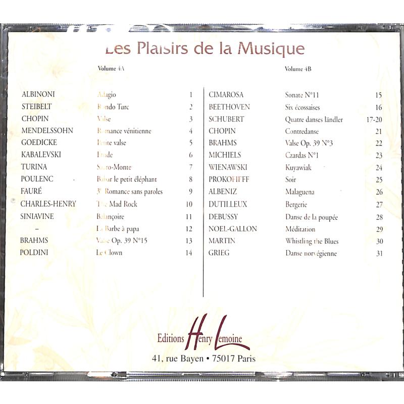 Notenbild für LEMOINE 24964D - LES PLAISIRS DE LA MUSIQUE 4A +