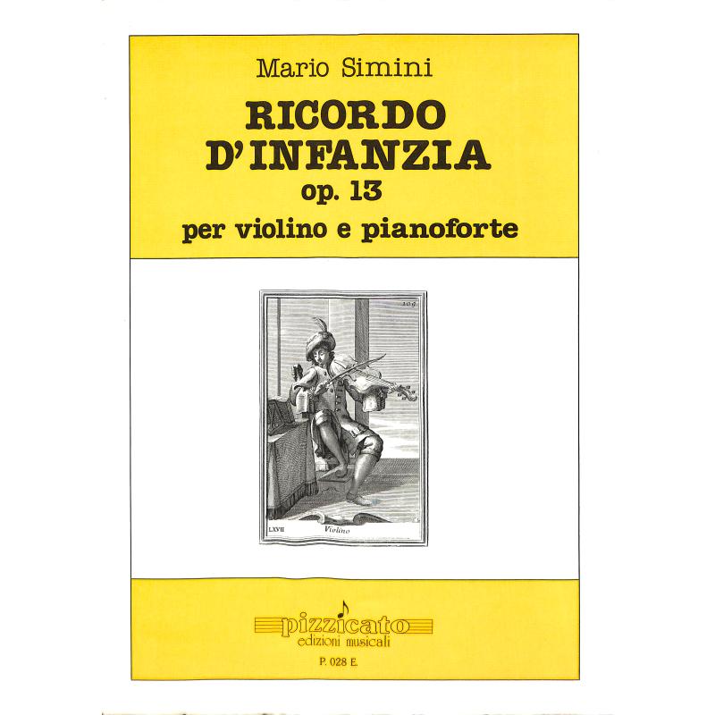 Titelbild für PIZZICATO 028 - RICORDO D'INFANZIA OP 13