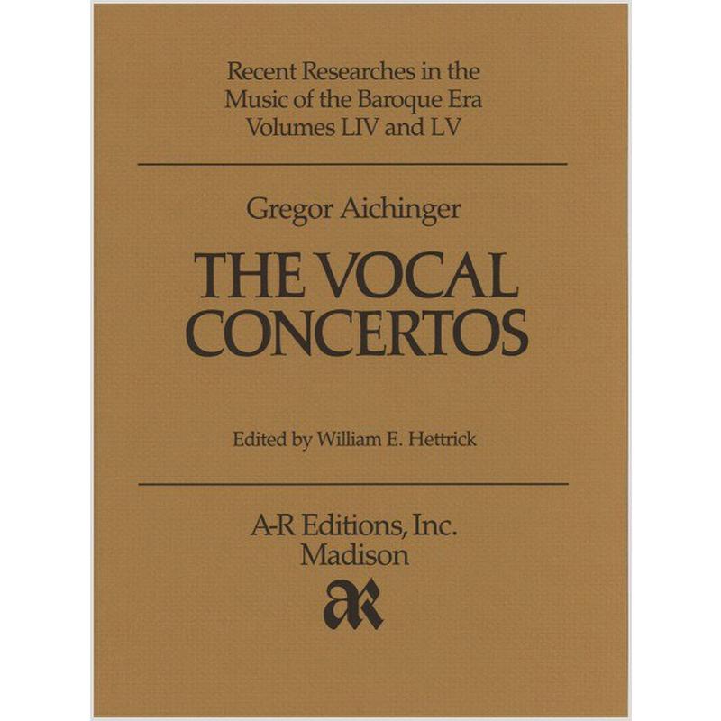 Titelbild für AREDITION -B054-55 - The vocal concertos