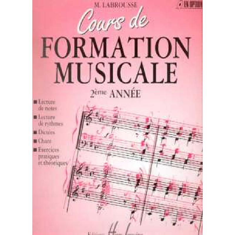 Titelbild für LEMOINE 26120 - COURS DE FORMATION MUSICALE 2 ANNEE