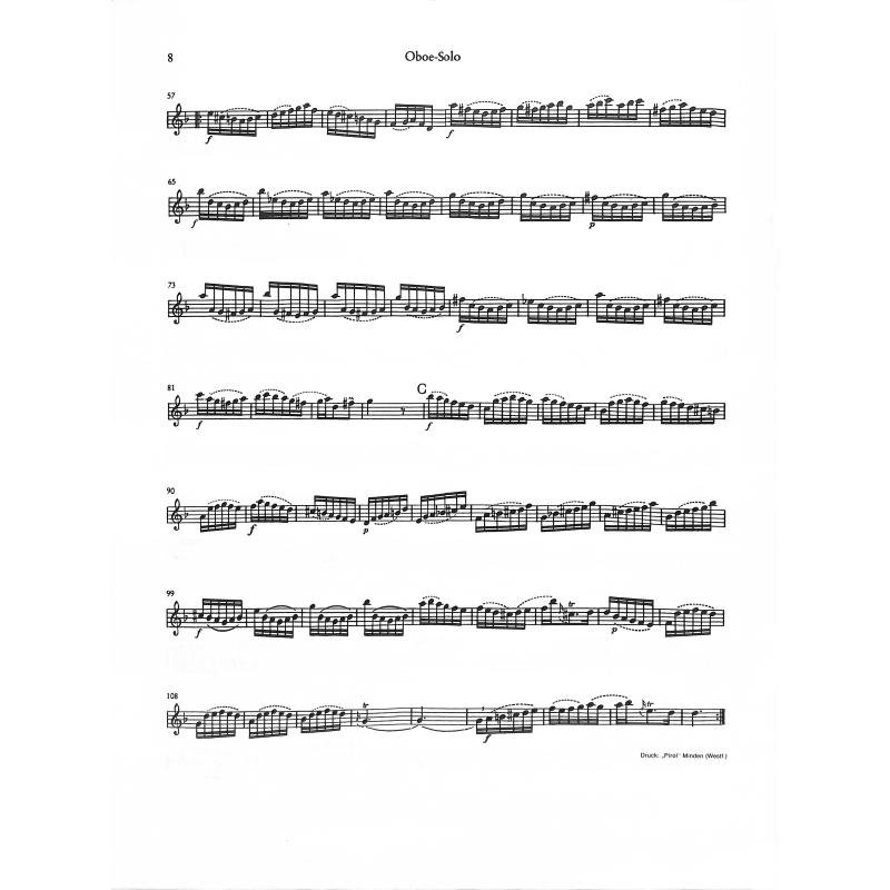 Notenbild für FH 3127-OB - KONZERT D-MOLL NACH BWV 35/156