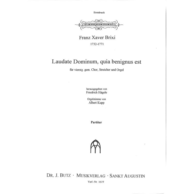 Titelbild für BUTZ 1619 - LAUDATE DOMINUM QUIA BENIGNUS EST
