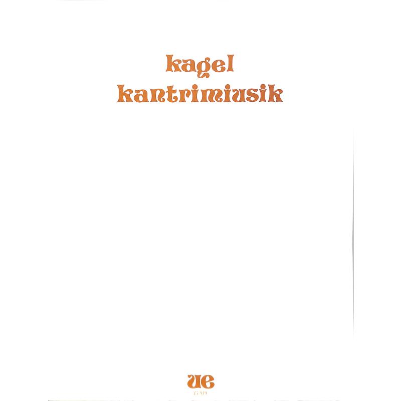 Titelbild für UE 15919 - KANTRIMIUSIK