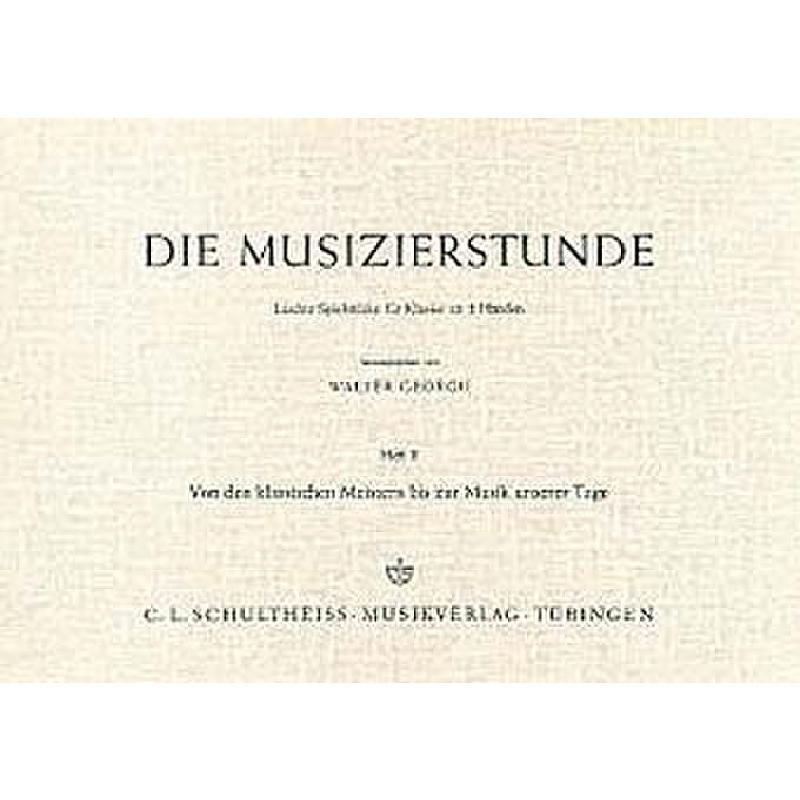 Titelbild für CLS 367 - MUSIZIERSTUNDE 2 VON DEN KLASSISCHEN