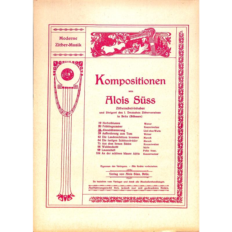 Titelbild für WEINB 389-10 - ABENDDAEMMERUNG