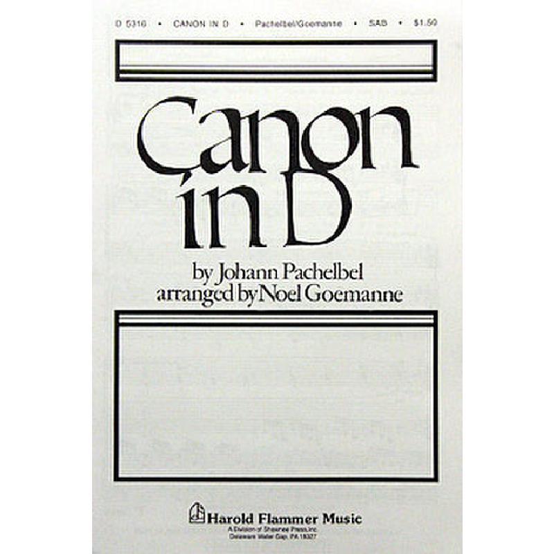 Titelbild für MSSP 12883 - KANON D-DUR