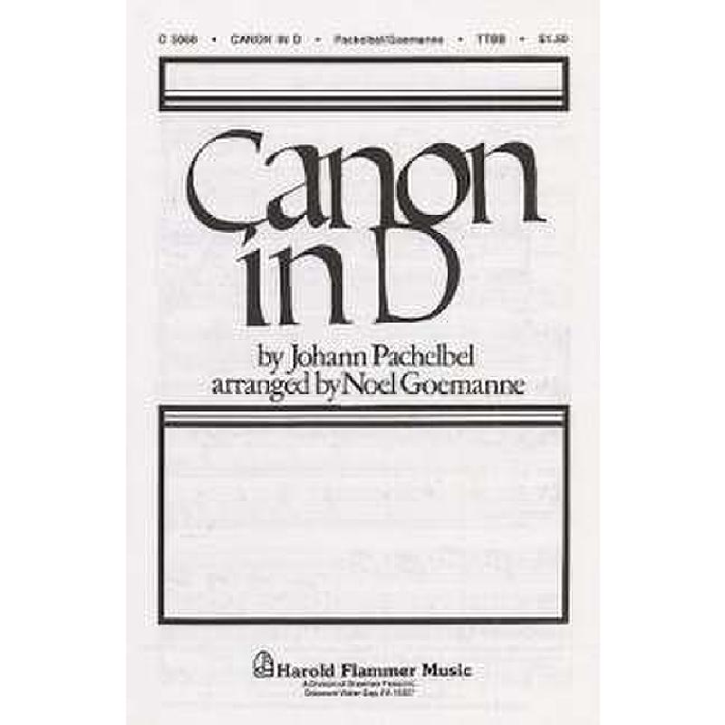 Titelbild für MSSP 10598 - KANON D-DUR