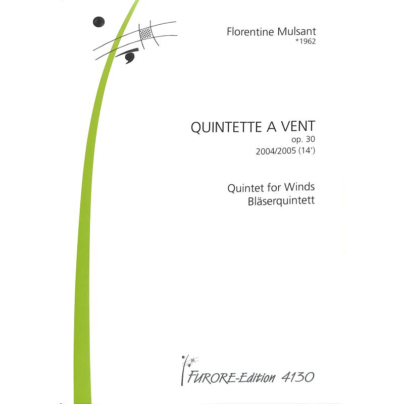 Titelbild für FUE 4130 - QUINTETTE A VENT OP 30 (2004/2005)