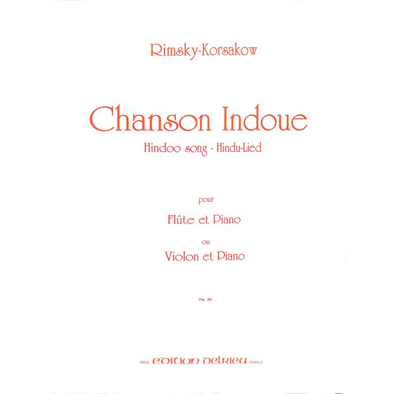 Titelbild für DELRIEU 11762 - CHANSON INDOUE (HINDU LIED)