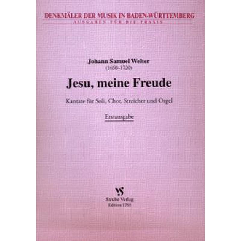 Titelbild für VS 1765 - JESU MEINE FREUDE (KANTATE)