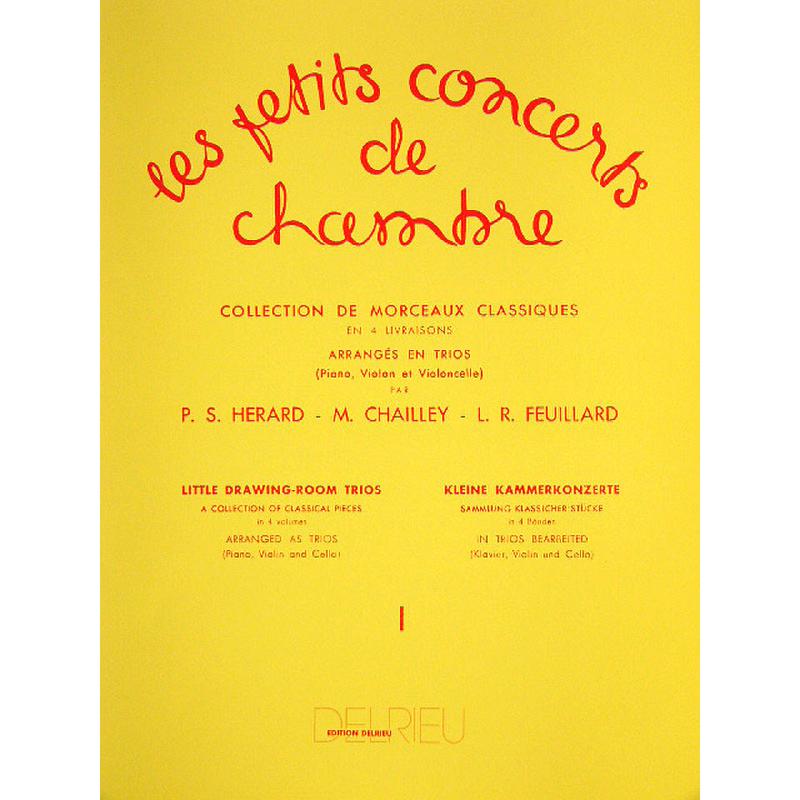 Titelbild für DELRIEU -J32001 - LES PETITS CONCERTS DE CHAMBRE 1