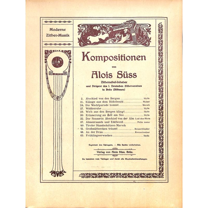 Titelbild für WEINB 2620-10 - GROSSMUETTERCHEN TRAEUMT OP 94