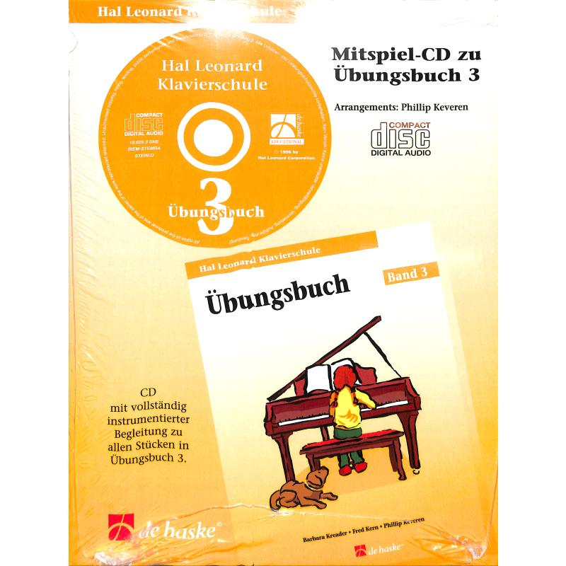 Titelbild für HASKE -DHE18025 - UEBUNGSBUCH 3 HAL LEONARD KLAVIERSCHULE - CD