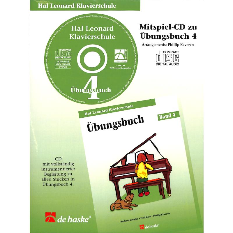 Titelbild für HASKE -DHE18027 - UEBUNGSBUCH 4 HAL LEONARD KLAVIERSCHULE CD