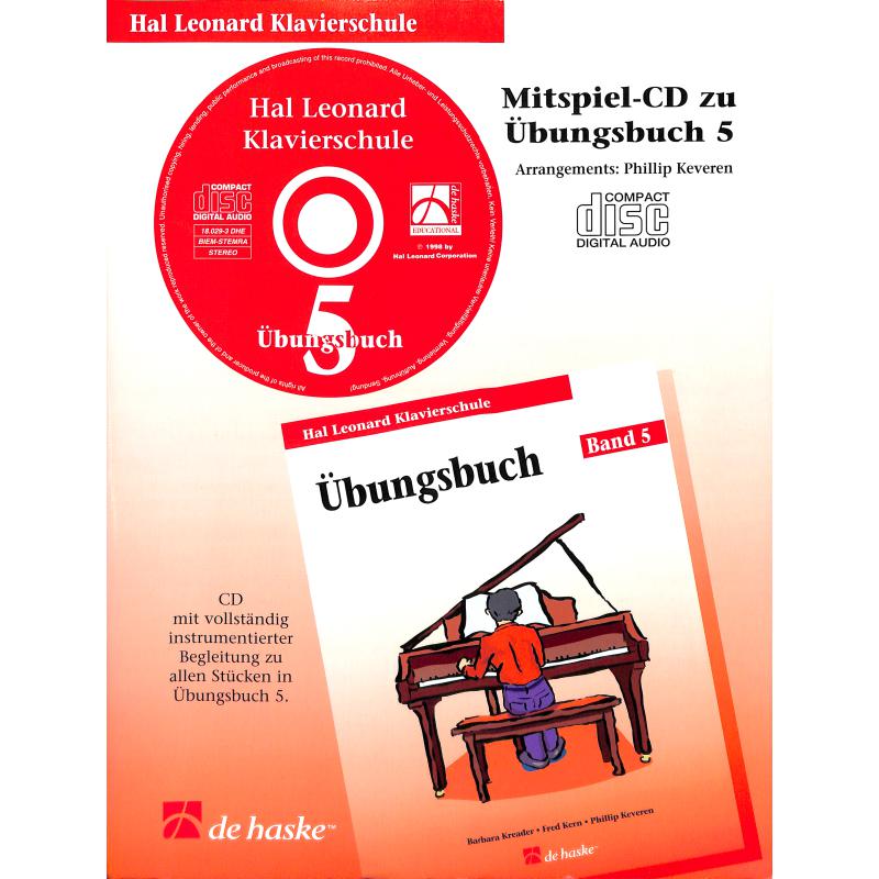 Titelbild für HASKE -DHE18029 - UEBUNGSBUCH 5 HAL LEONARD KLAVIERSCHULE - CD