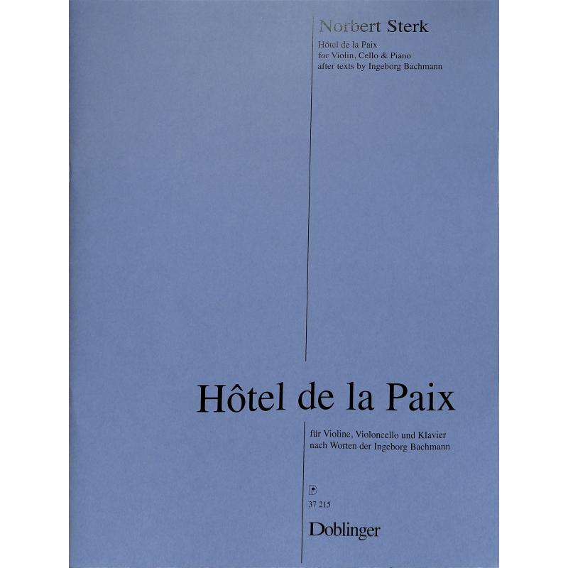 Titelbild für DO 37215 - HOTEL DE LA PAIX (1968/2005)