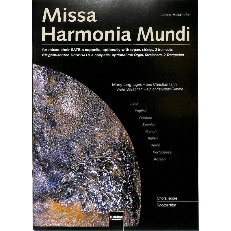 Titelbild für HELBL -C6268 - MISSA HARMONIA MUNDI