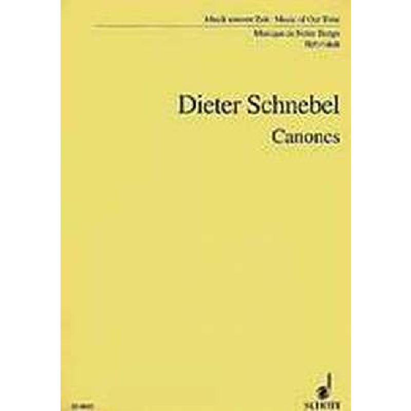 Titelbild für ED 8835 - CANONES FUER ORCHESTER