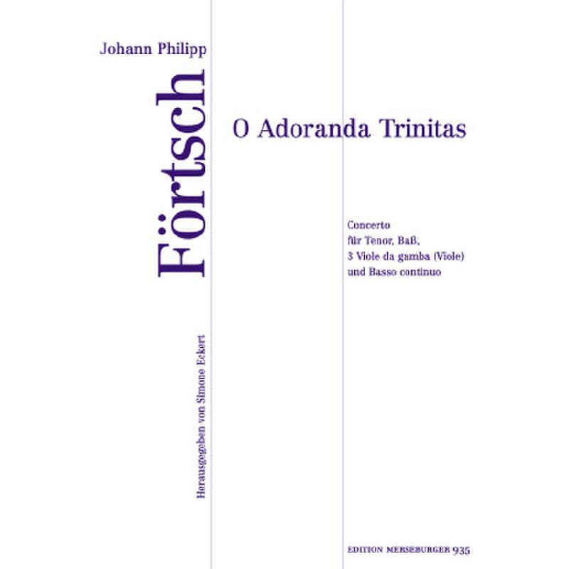 Titelbild für MERS 935 - O ADORANDA TRINITAS - CONCERTO