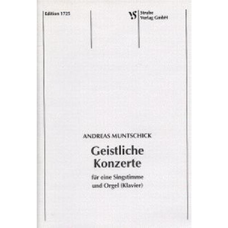 Titelbild für VS 1725 - GEISTLICHE KONZERTE