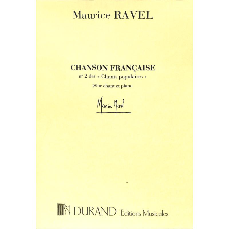 Titelbild für DUR 10717 - CHANSON FRANCAISE (CHANTS POPULAIRES 2)