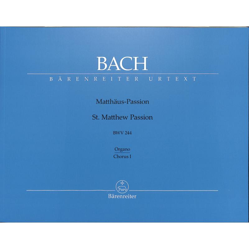 Titelbild für BA 5038-60 - Matthäus Passion BWV 244