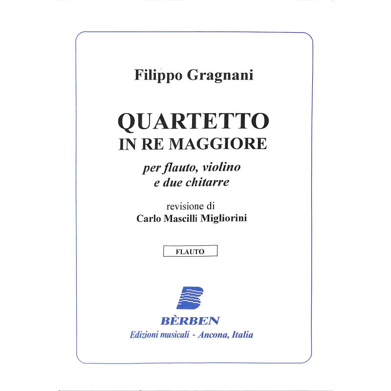 Titelbild für BE 3545-01 - QUARTETTO D-DUR  FL VL 2 GIT