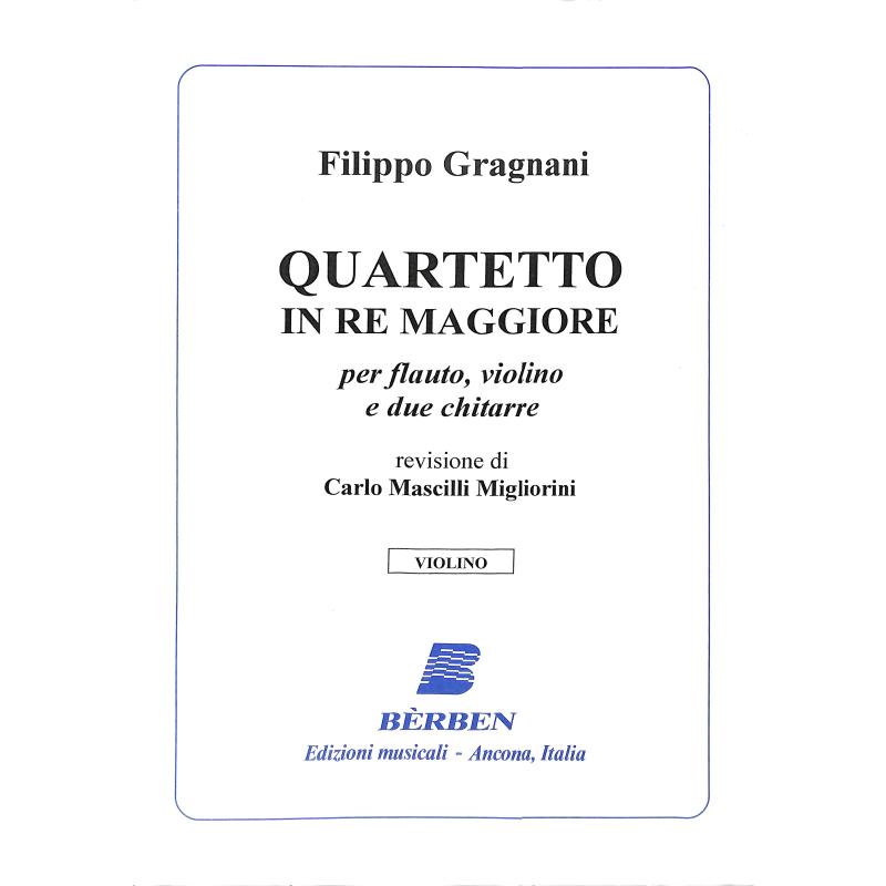 Titelbild für BE 3545-02 - QUARTETTO D-DUR  FL VL 2 GIT