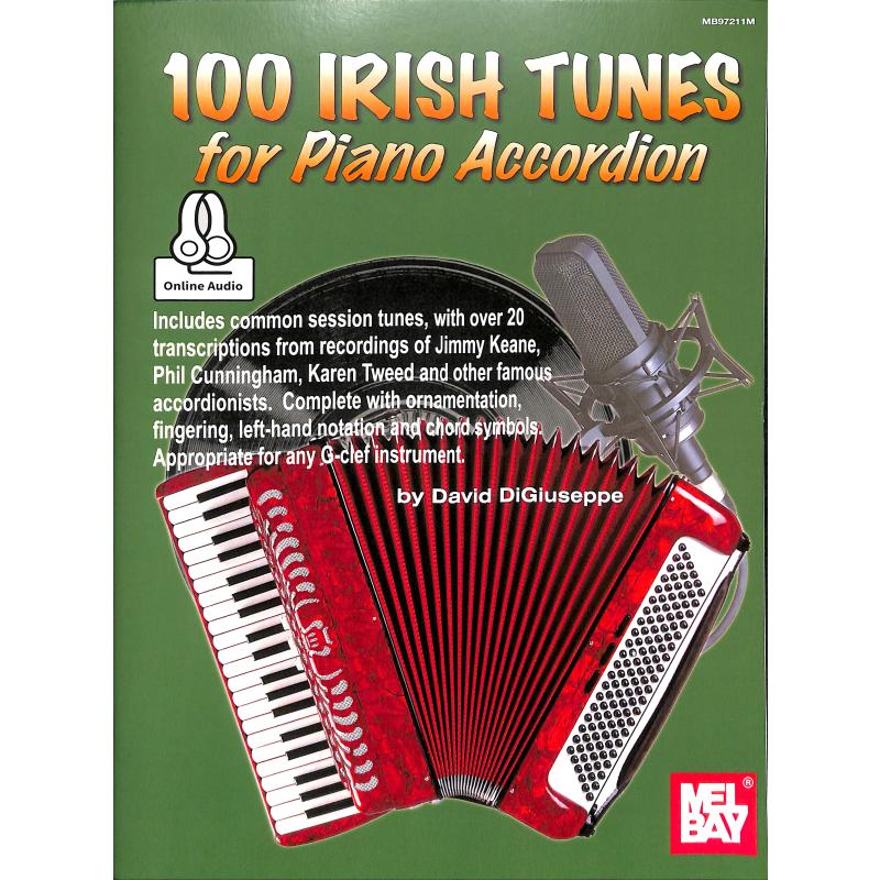Titelbild für MLB 97211M - 100 Irish tunes for piano akkordeon