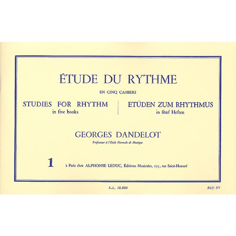 Titelbild für AL 18890 - ETUDE DU RHYTHME 1 MESURES SIMPLES