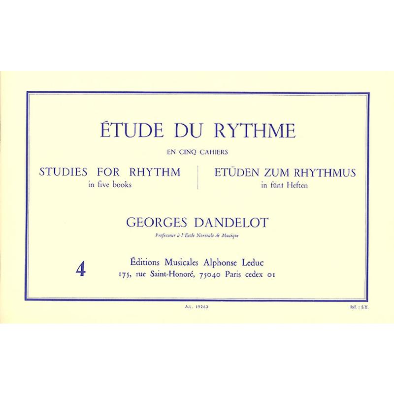 Titelbild für AL 19263 - ETUDE DU RHYTHME 4 MESURES SIMPLES
