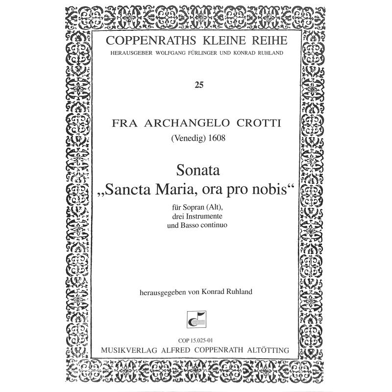 Titelbild für COPP 15025-01 - SONATA SANCTA MARIA ORA PRO NOBIS