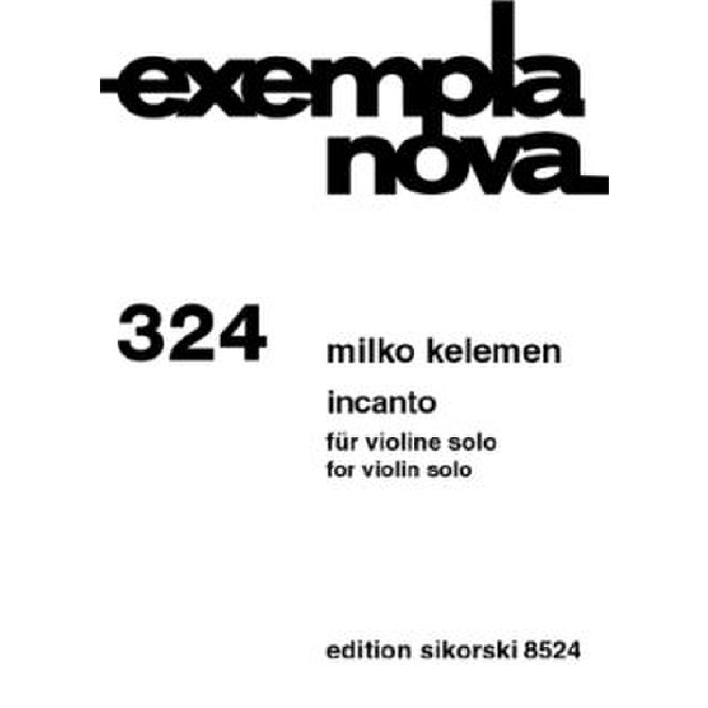 Titelbild für SIK 8524 - INCANTO