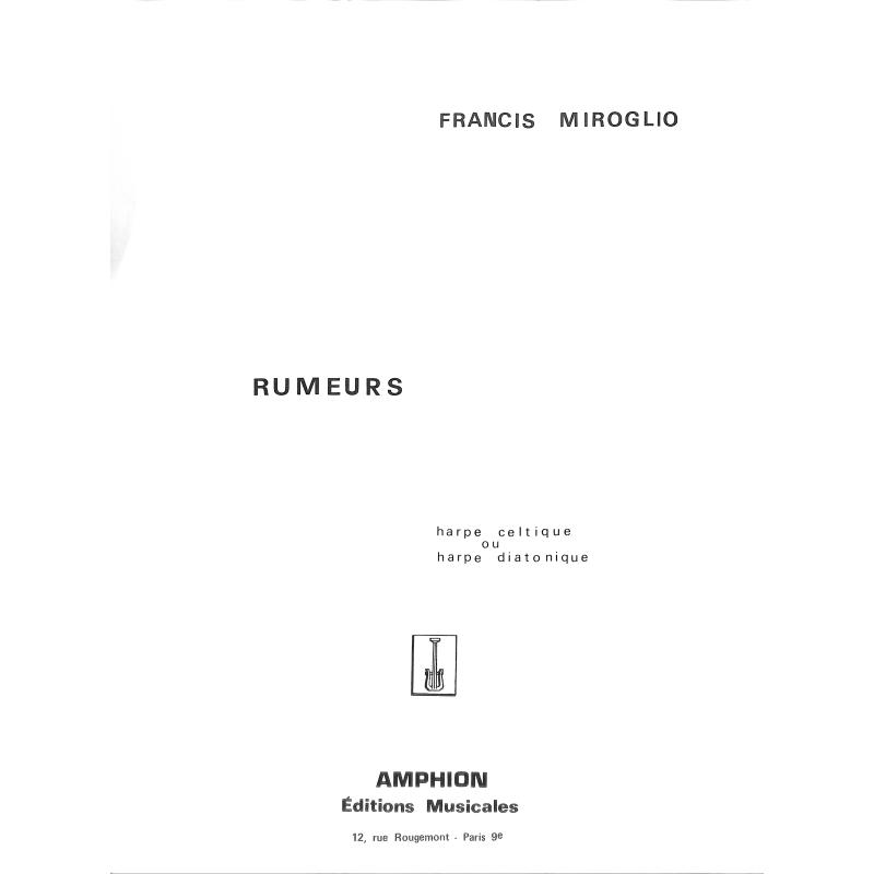 Titelbild für AMPHION 388 - RUMEURS