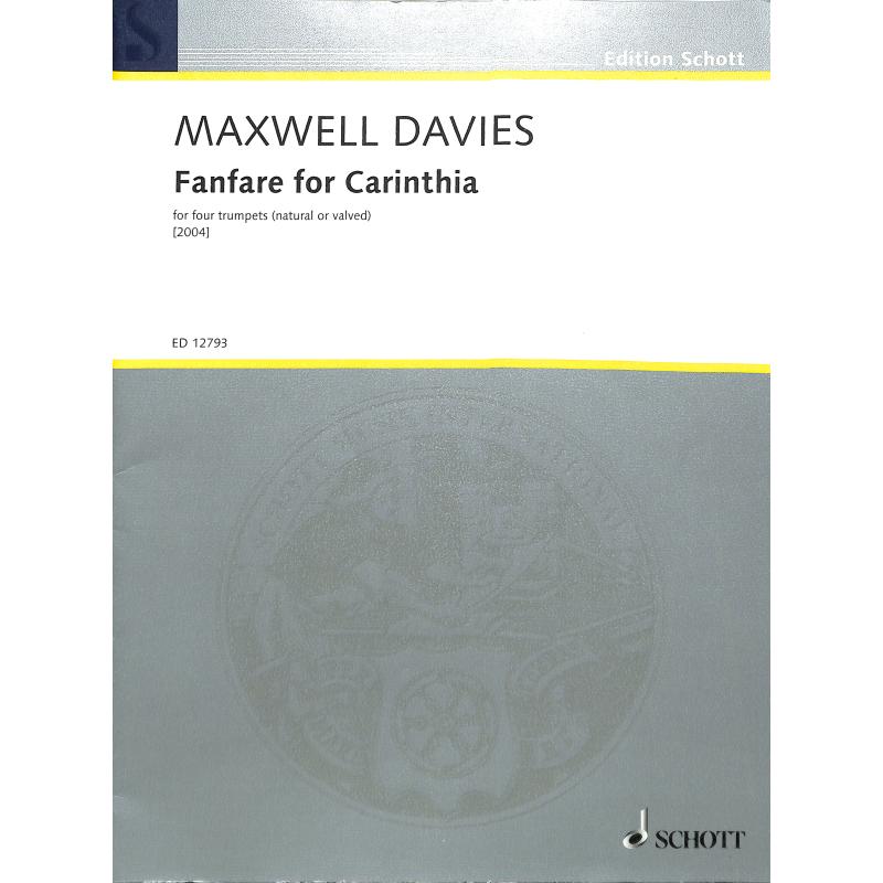 Titelbild für ED 12793 - FANFARE FOR CARINTHIA (2004)