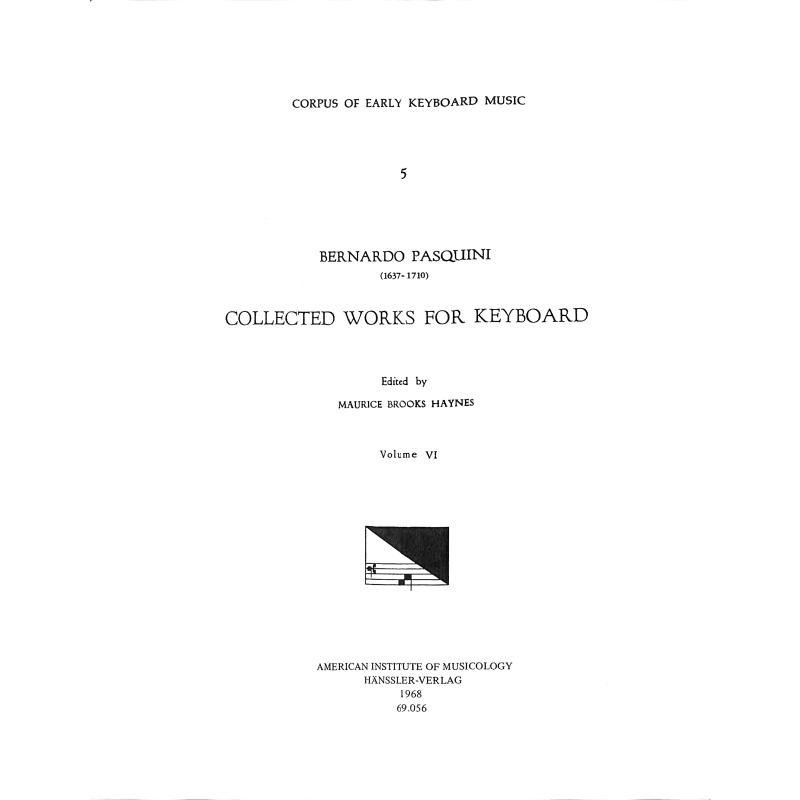 Titelbild für CEKM 5-6 - COLLECTED WORKS FOR KEYBOARD 6