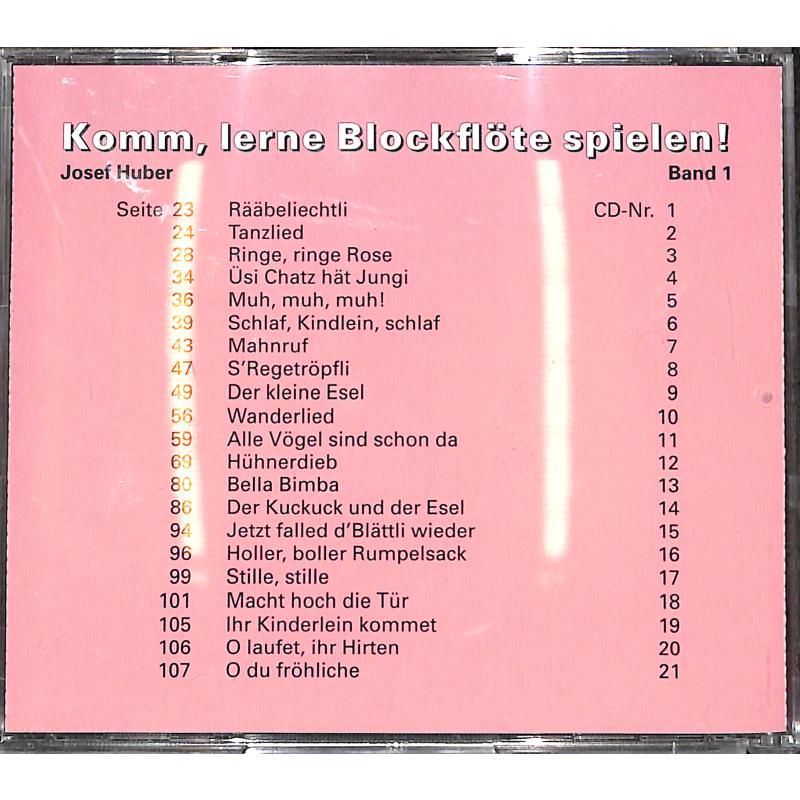 Notenbild für HUBERG 2-CD - KOMM LERNE BLOCKFLOETE SPIELEN 2