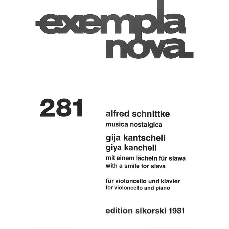 Titelbild für SIK 1981 - MUSICA NOSTALGICA + MIT EINEM LAECHELN FUER SLAWA
