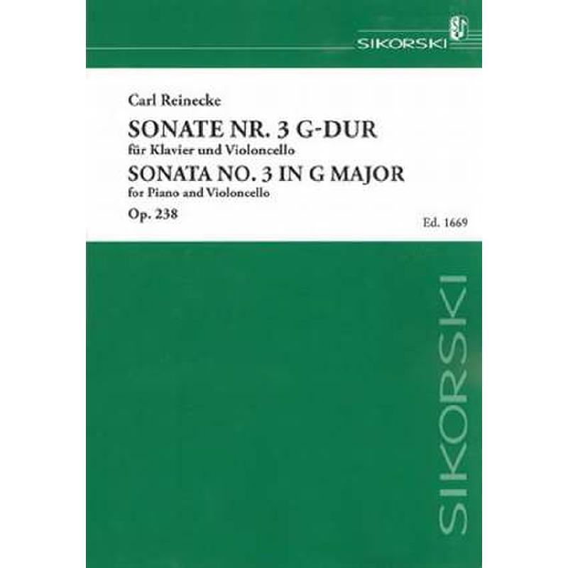 Titelbild für SIK 1669 - SONATE 3 G-DUR OP 238