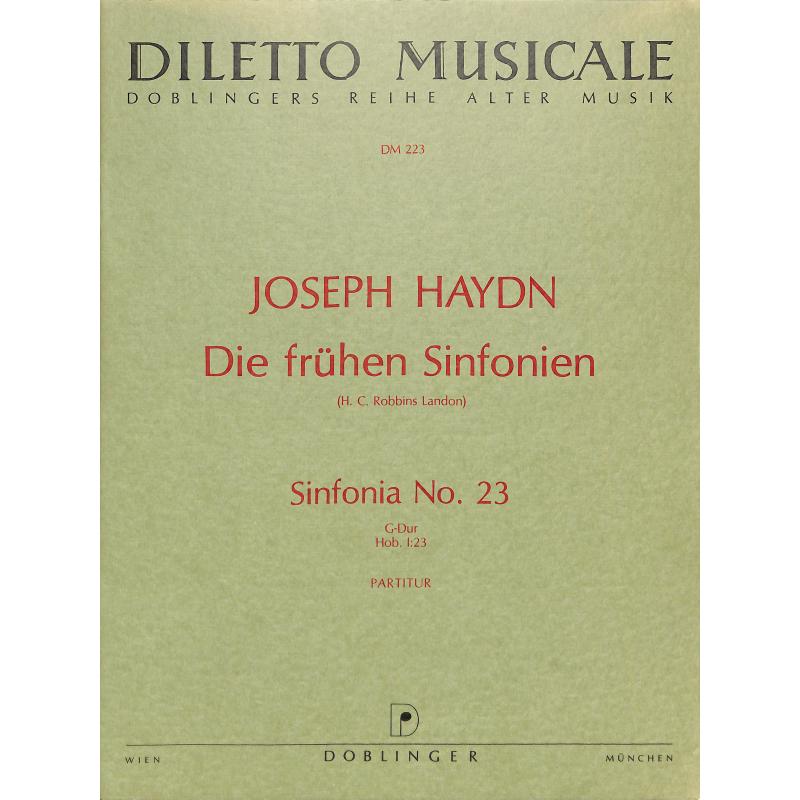 Titelbild für DM 223-P - SINFONIE 23 G-DUR HOB 1:23